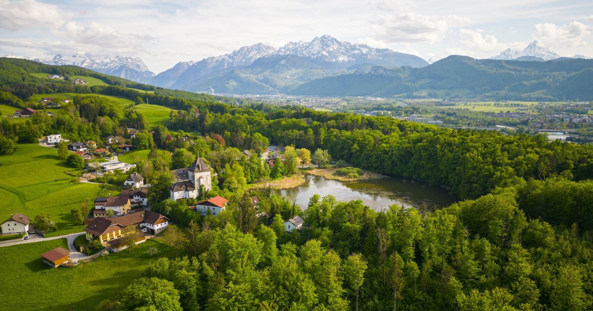St. Jakob am Thurn von oben - Foto: TVB Puch - Kuscheiart